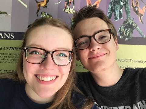 At the Toledo Zoo seeing penguins for Olivia's 19th birthday