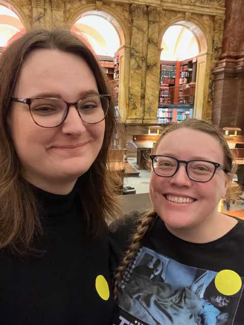 At the Library of Congress reading room in January 2024