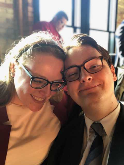 Looking cute at Kathryn's 2019 sorority formal