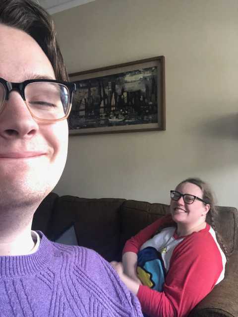 Right before we ~officially~ moved in together in March 2020