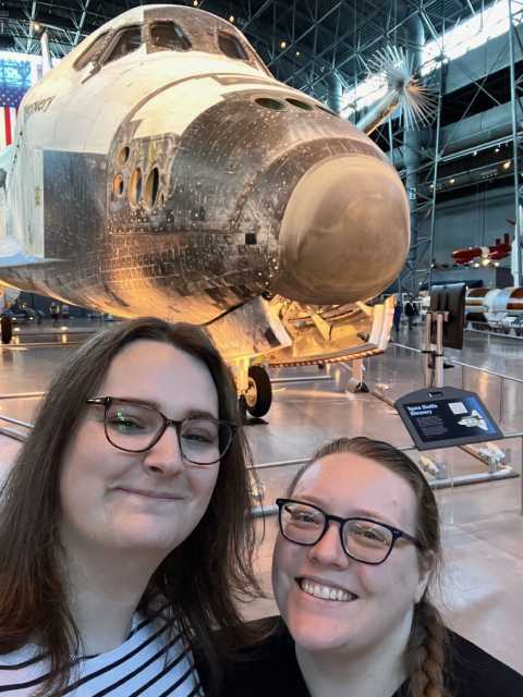 On our trip to DC at the Aerospace Annex
